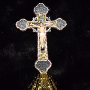 Decorative Bejeweled Crucifix